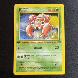 Pokemon TCG Jungle #59/64 Paras 1st Edition WOTC - Image 1
