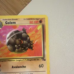 Golem 36/62 Fossil Regular 1st Edition Pokemon WOTC LP - Image 4
