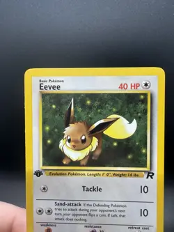 Pokemon TCG Eevee 55/82 Team Rocket 1st Edition Vintage WoTC LP - Image 3