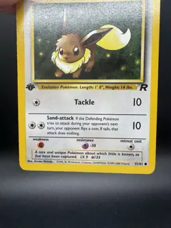 Pokemon TCG Eevee 55/82 Team Rocket 1st Edition Vintage WoTC LP - Image 4