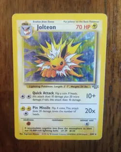 Jolteon Holo Rare 4/64 Heavy Play Pokemon 1999 Jungle Set - Image 3