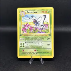 Pokemon Butterfree 33/64 1st edition Jungle 1999 WOTC Non Holo LP - Image 1