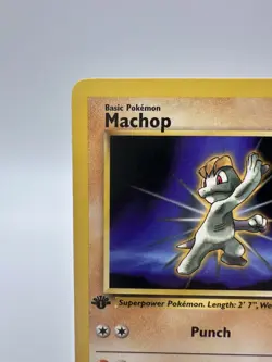 1st Edition Machop 59/82 Team Rocket Common Vintage WOTC Pokemon TCG LP Sugimori - Image 2