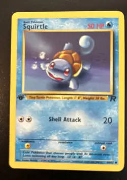 Squirtle 68/82 Team Rocket 1st Edition Vintage Pokemon Card 2000 WOTC LP - Image 1
