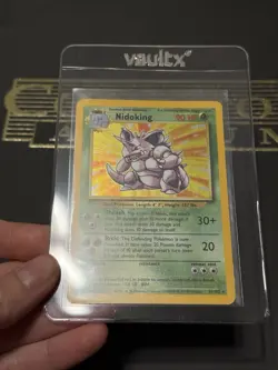 NIDOKING HOLO Rare # 11/102 | BASE SET | Pokemon 1999 TCG Vintage Card LP - Image 2