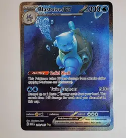 Pokemon TCG Blastoise ex 200/165 SV: Scarlet & Violet 151 SIR NM - Image 1