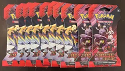 Pokemon TCG S&V Destined Rivals Sealed Sleeved Booster Pack Lot Of 10 - Image 1