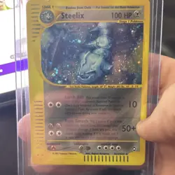 Pokemon Steelix H23/H32 Aquapolis Holo Rare 100 HP Stage 1 Card - Image 5