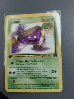 FIRST EDITION - GRIMER 57/82 - Team Rocket (2000) WOTC - LP+ Pokemon 1st Edition - Image 1