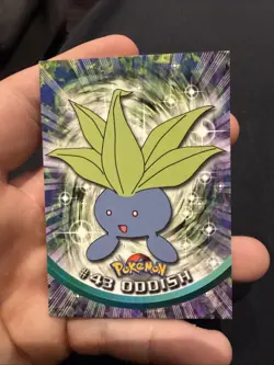Oddish #43 Regular Pokemon Topps Green Logo TV Animation Edition Nm - Image 1