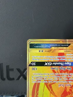 Pokemon TCG Tapu Koko GX SV93/SV94 Hidden Fates Shiny Vault Full Art Gold DMG - Image 4