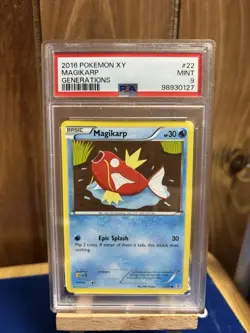 2016 POKEMON XY GENERATIONS #22 MAGIKARP PSA 9 - Image 1