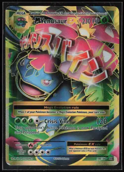 Pokemon TCG M Venusaur EX (Full Art) #100/108 XY - Evolutions - Image 1