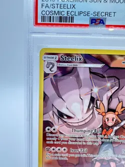 2019 Pokemon S&M Cosmic Eclipse Steelix #247 | Secret Rare | PSA 9 MINT - Image 2