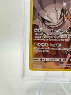 2019 Pokemon S&M Cosmic Eclipse Steelix #247 | Secret Rare | PSA 9 MINT - Image 4