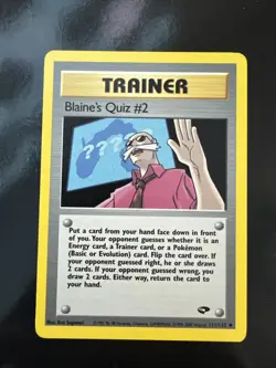 Pokemon TCG Trainer Gym Challenge Blaine’s Quiz #2 111/132 NM - Image 1