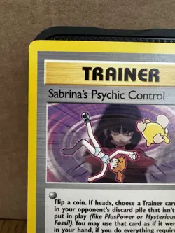 2000 Pokemon Gym Challenge Trainer Sabrina's Psychic Control 121/132 Uncommon - Image 2