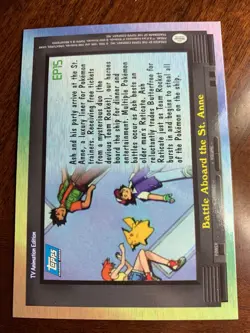 2000 Topps Pokemon TV #EP15 Battle Aboard the St. Anne Rainbow Foil A - Image 2