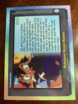 2000 Topps Pokemon TV #EP25 Pokemon Scent-Station Rainbow Foil - Image 2