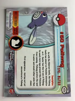 2000 Topps Chrome Pokemon Series 1 #60 Poliwag (C) FREE COMBINED SHIPPING - Image 2
