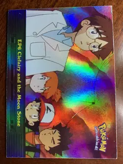 2000 Topps Pokemon TV #EP6 Clefairy and the Moon Stone Rainbow Foil - Image 1