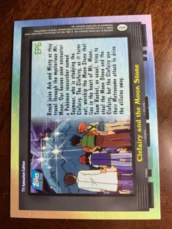 2000 Topps Pokemon TV #EP6 Clefairy and the Moon Stone Rainbow Foil - Image 2