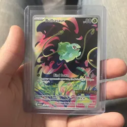 Pokemon TCG: Bulbasaur 133/132, (FULL ART) Mega Evolution _ HOLO _ STAMPED PROMO - Image 1
