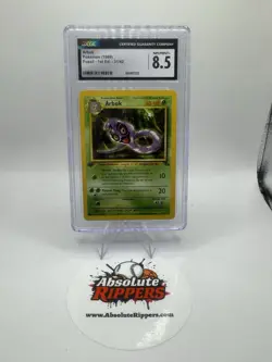 CGC MINT+ 8.5 Pokemon Arbok 31/62 1999 Fossil 1st Edition - Image 1