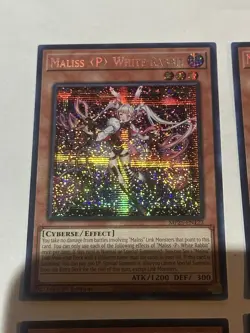 Yu-Gi-Oh! Maliss (P) White Rabbit #MP25-EN122 Prismatic Secret Rare 1st Ed (NM) - Image 2