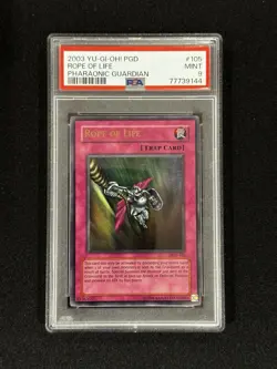 PSA 9 Yugioh Rope Of Life #PGD-105 Pharaonic Guardian Ultra Rare Unlimited - Image 1