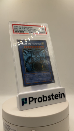 2003 YU-GI-OH! PROMO #002 OBELISK THE TORMENTOR ENG.GAME BOY ADVANCE PSA 10 - Image 2