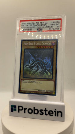 2022 YU-GI-OH! GFP2 #EN176 RED-EYES BLACK DRGN. GHOSTS/PAST: 2ND HAUNTING PS A10 - Image 2