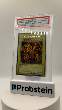 2003 YU-GI-OH! PROMO #003 WINGED DRAGON OF RA ENG.GAME BOY ADVANCE-SCR. PSA 10 - Image 2