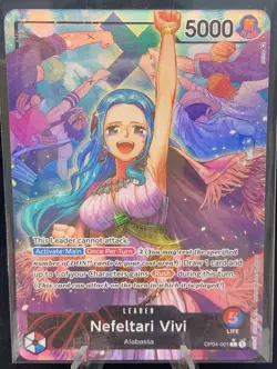 Nefeltari Vivi OP04-001 Alternate Art Leader One Piece TCG English - Image 1