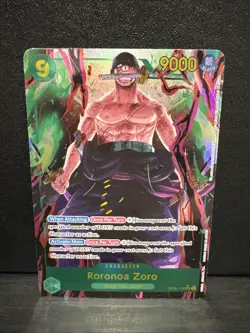 Roronoa Zoro OP06-118 Alternate Art SEC Wings Of The Captain One Piece NM - Image 1