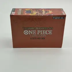 FACTORY SEALED ONE PIECE TREASURE BOOSTER SET BOX DISPLAY CASE ENGLISH - Image 1