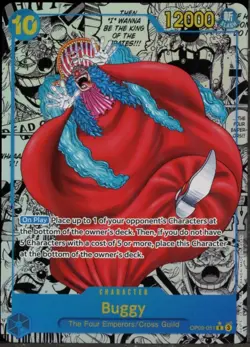 2024 One Piece OP09 EN Manga Alternate Art #051 Buggy - Image 1