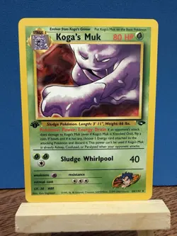 Pokemon TCG Koga’s Muk 1st Edition 26/132 Gym Challenge Rare WOTC Vintage Card - Image 1