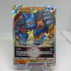 Pokemon TCG Lucario VSTAR SWSH214 Sword & Shield Holo Promo Card 2022 - Image 1