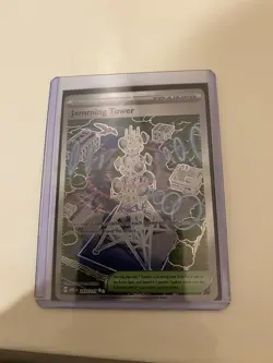 Pokemon Jamming Tower 261/217 Ultra Rare Card w/ Sleeve and Top Loader. - Image 1