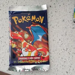 Pokemon TCG Base Set Booster Pack Charizard Art English 11 Cards Wizards - Image 1
