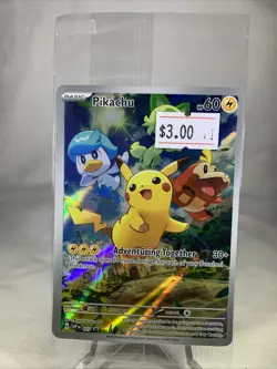 Pikachu - 027 Sv: Scarlet & Violet Promo Cards Holo SEALED - Image 1