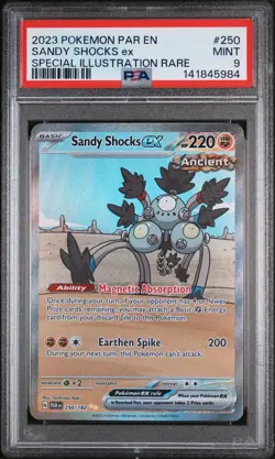Sandy Shocks Ex 250/182 PSA 9 Paradox Rift NM Pokemon Card TCG - Image 1