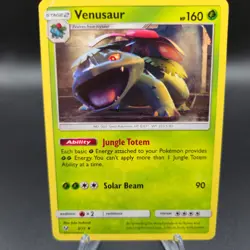 Venusaur 3/73 Pokemon Card - Uncommon Shining Legends - MP - Image 1