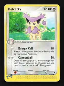 Delcatty 29/109 EX Ruby & Sapphire English Pokemon Card TCG - Image 1