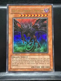 Red-Eyes Darkness Dragon SD1-EN001 Ultra Rare 1st Edition Yu-Gi-Oh! TCG Card NM - Image 1