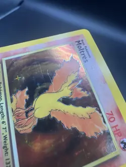 Moltres 12/62 Holo Rare Fossil Pokemon Card LP - Image 3