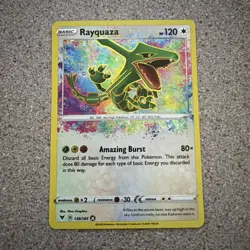 Rayquaza 138/185 SWSH04: Vivid Voltage Amazing Rare Pokemon Card - Image 1