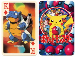 1998 Vintage Blastoise King of Diamonds Pokemon Televi-kun Poker Playing Card - Image 1