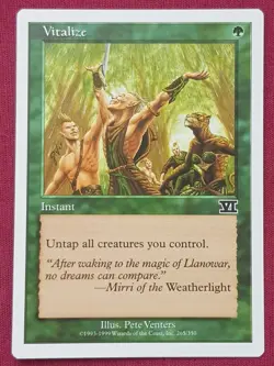 Magic The Gathering 6TH EDITION VITALIZE green card MTG SIXTH - Image 1